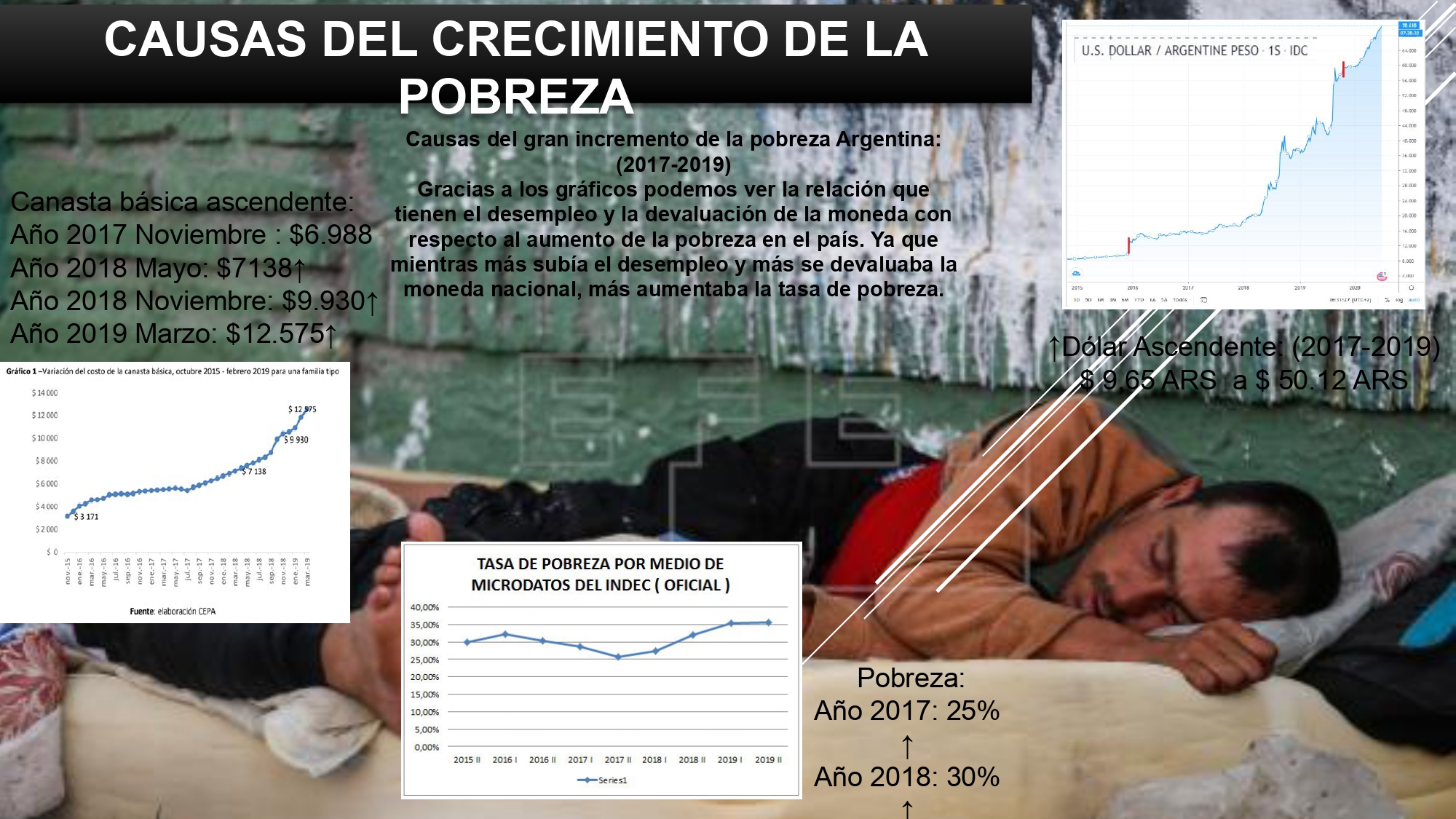 Causas de la pobreza en Argentina Departamento de Economía y